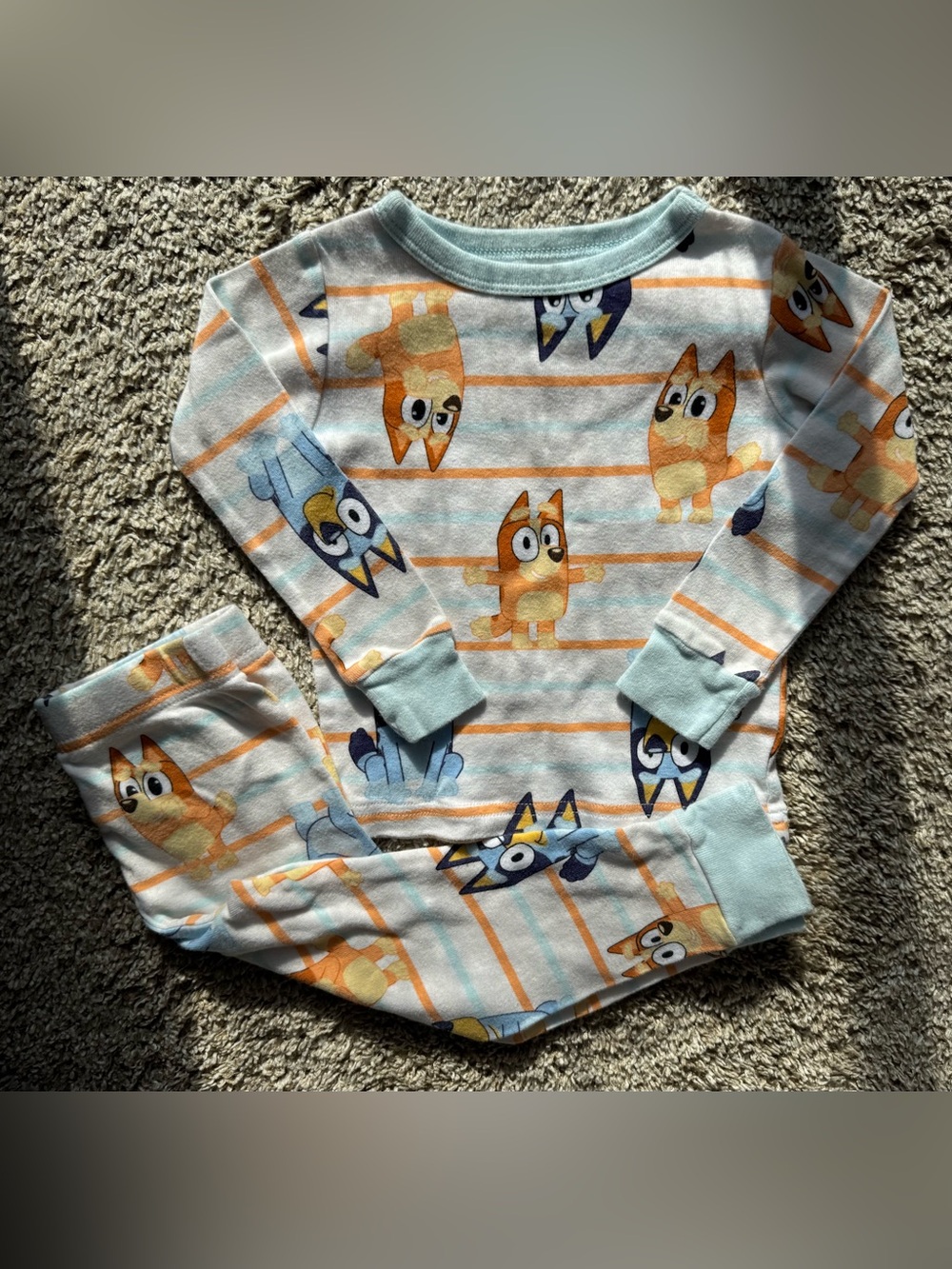 Bluey 2T 2 Piece Pajama Set Toddler Cotton Sleepwear